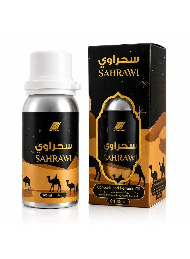 Ard Perfumes Sahrawi Perfume Oil 100ml – Unisex Oriental Concentrated Fragrance | Essence of the Gulf | Long Lasting Alcohol-Free CPO for Men & Women - Image 1