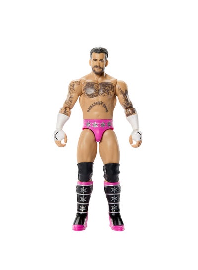 WWE Mattel WWE CM Punk Action Figure, Main Event Series #164, 6-inch Collectible Superstar with 14 Articulation Points & Life-Like Look ​​​