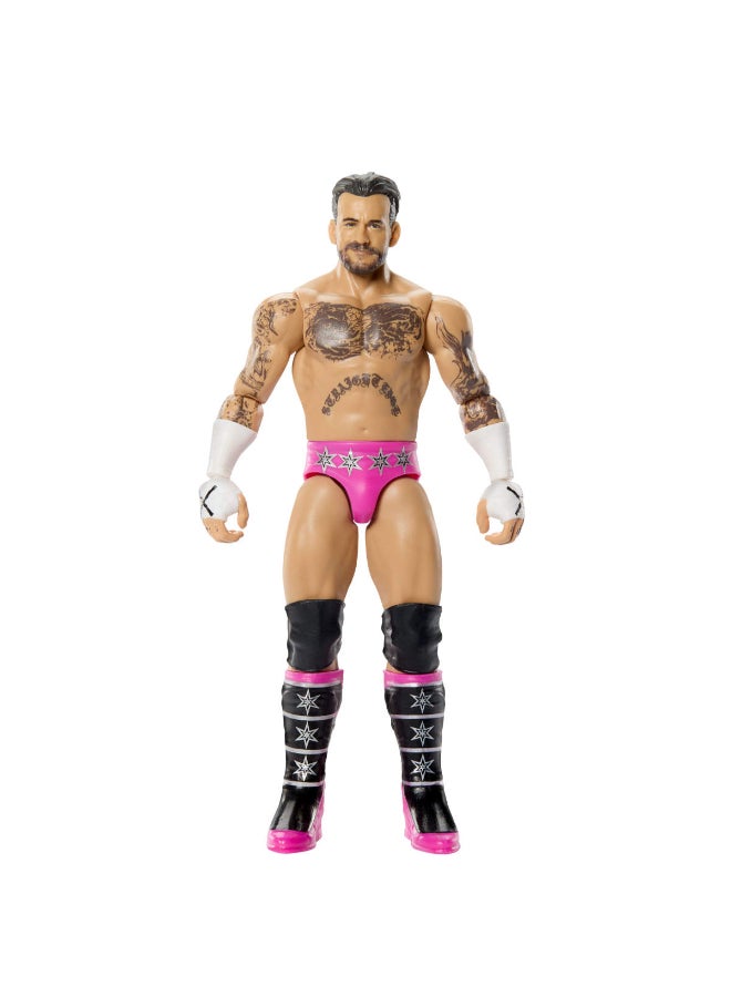 WWE Mattel WWE CM Punk Action Figure, Main Event Series #164, 6-inch Collectible Superstar with 14 Articulation Points & Life-Like Look ​​​ - Image 1