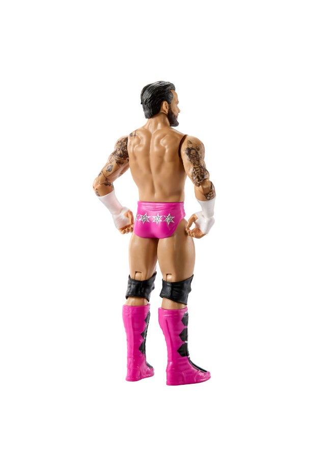 WWE Mattel WWE CM Punk Action Figure, Main Event Series #164, 6-inch Collectible Superstar with 14 Articulation Points & Life-Like Look ​​​ - Image 5