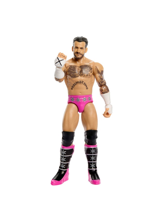 WWE Mattel WWE CM Punk Action Figure, Main Event Series #164, 6-inch Collectible Superstar with 14 Articulation Points & Life-Like Look ​​​ - Image 4