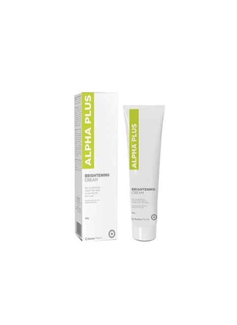 Alpha Plus Cream 30 grams. It helps in obtaining brighter and fresher skin for natural beauty. It unifies skin tone and reduces the appearance of spots and pigmentation. It can be used on the face, body and sensitive places.