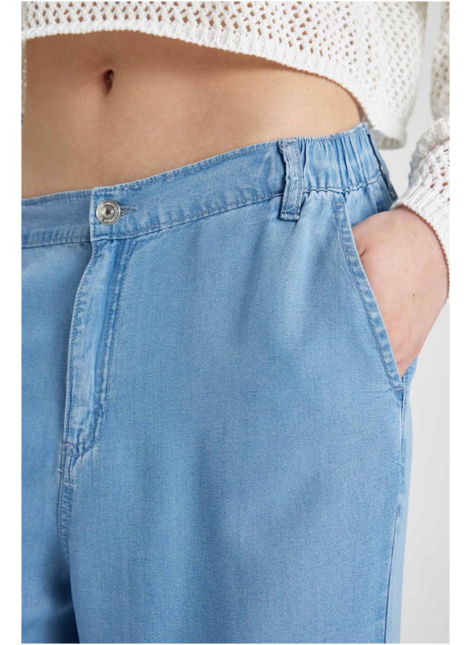 DeFacto - Woman Wide Leg Denim Trousers - Image 1