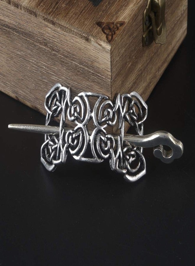 LQQQL Viking Celtic Hair Sticks Hairpin-Viking Hair Clip Sticks for Long Hair Stick Slide Irish Hair Accessories - Image 3