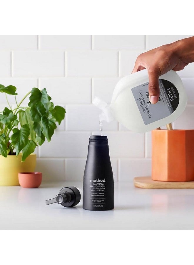 ميثود عبوة إعادة تعبئة صابون اليدين الرغوي من ميثود، برائحة نجيل الهند والعنبر، تركيبة قابلة للتحلل الحيوي، 28 أونصة سائلة (عبوة من قطعة واحدة) - Image 3