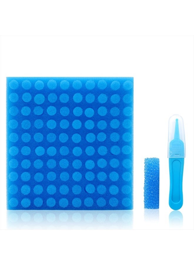 POPYJAN Nasal Aspirator Hygiene Filters 100PCS, Replacement for NoseFrida Nasal Aspirator Filters Safe Environmental, BPA, Phthalate & Latex-Free (100 Count +Tweezer) - Image 1