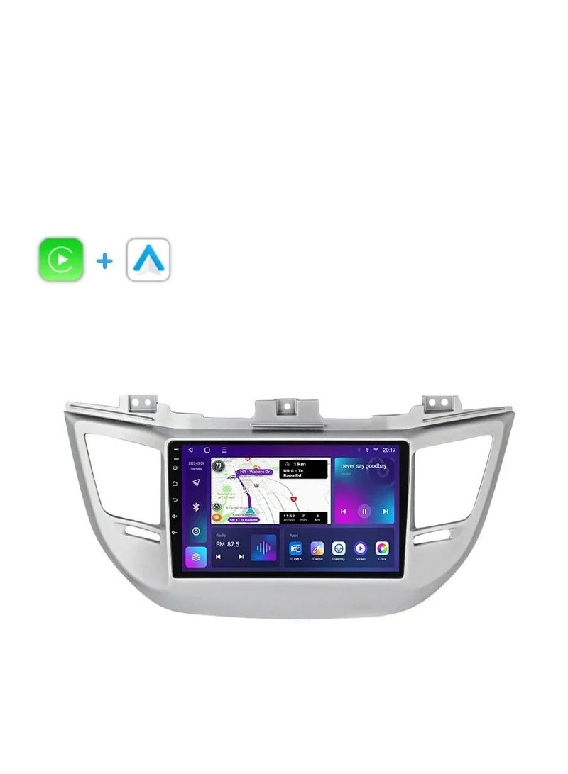 ام ان تي شاشة هيونداي توسان 2016 - 2018 هي جزء من نظام المعلومات والترفيه في السيارة يعمل بنظام التشغيل Android ويدعم ميزات مثل Apple CarPlay وAndroid Auto، مما يتيح لك توصيل هاتفك الذكي بسهولة كما أنها توفر دقة عالية تصل إلى 1080 بكسل، مما يجعلها ممتازة لعرض المعلومات والخرائط بوضوح - Image 4