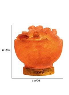 GEOHONEY Geohoney - Himalayan Salt Fire Bowl Lamp with Chunks  - Image 3