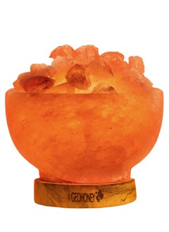 GEOHONEY Geohoney - Himalayan Salt Fire Bowl Lamp with Chunks  - Image 1