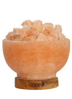 GEOHONEY Geohoney - Himalayan Salt Fire Bowl Lamp with Chunks  - Image 2