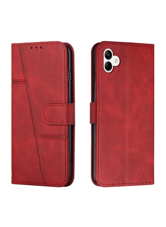 S-TOP Case For Samsung Galaxy A04e Stitching Calf Texture Buckle Leather Phone Case - Image 1