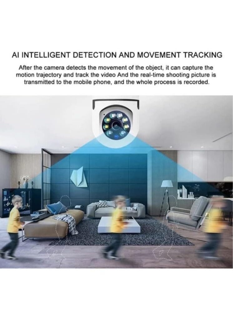 ELTRAZONE - 2Pcs Light Bulb Security Camera 2.4GHz & 5G WiFi Outdoor, 1080P E27 Light Socket Security Camera, Indoor 360° Home Security Cameras, Full Color Day and Night, Smart Motion Detection - Image 1
