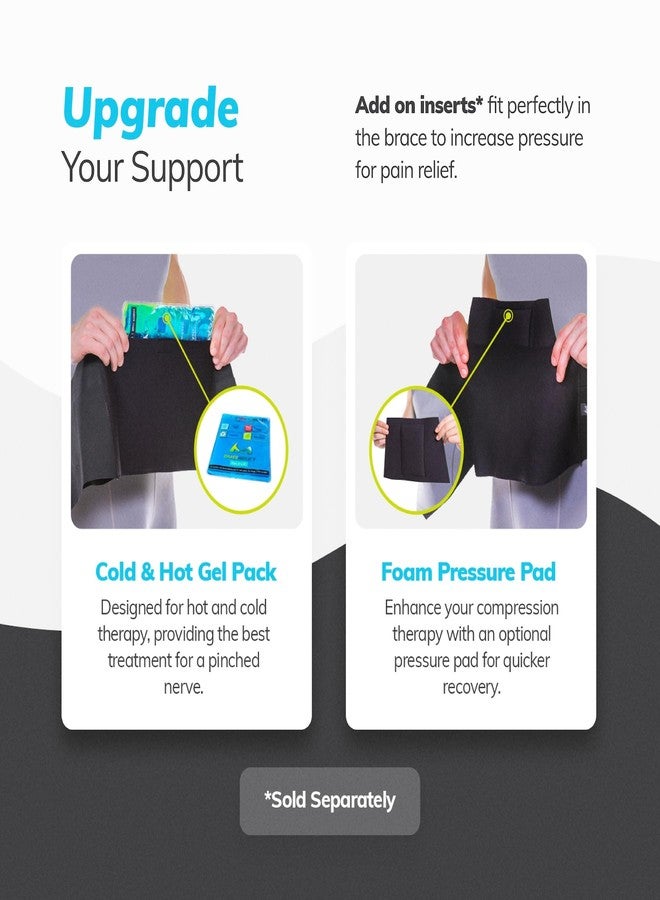 BraceAbility Elastic & Neoprene Compression Back Brace | Lumbar, Waist and Hip Support Belt for Sciatica Nerve Pain, Low Back Ache & Pain Relief while Sleeping, Working, Exercising, Walking (Large) - Image 4