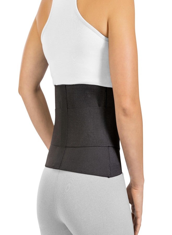 BraceAbility Elastic & Neoprene Compression Back Brace | Lumbar, Waist and Hip Support Belt for Sciatica Nerve Pain, Low Back Ache & Pain Relief while Sleeping, Working, Exercising, Walking (Large) - Image 1