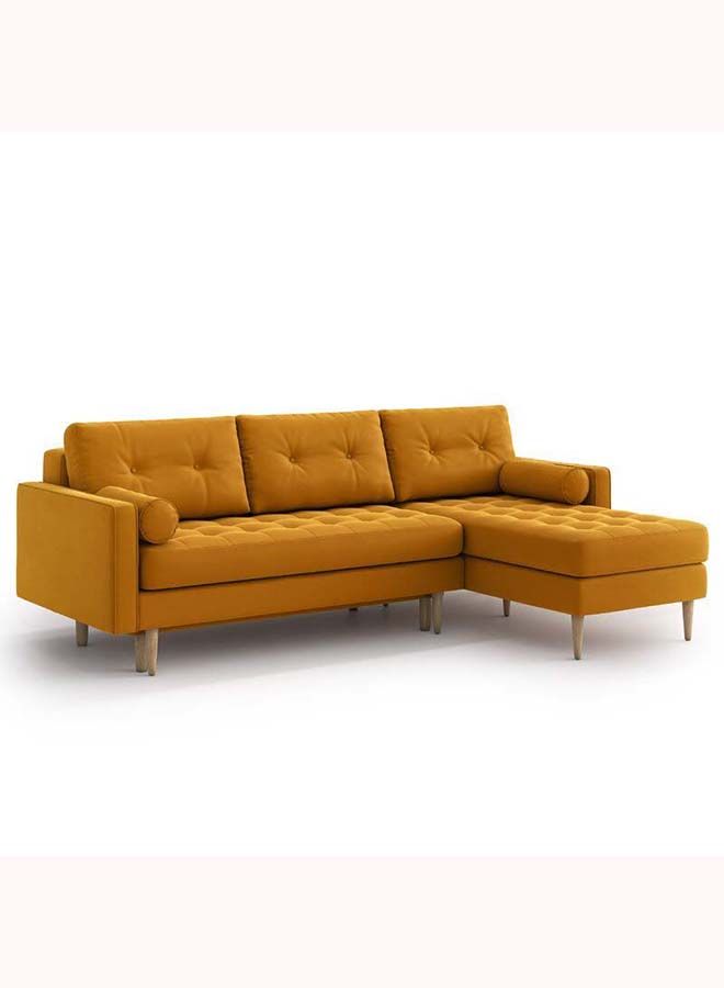 FSH Furniture Corner Sofa Navy Blue 85x235x160 cm  - Image 2