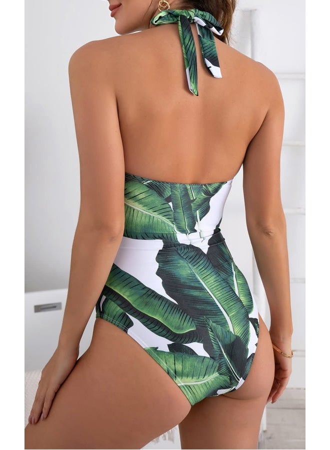 B2prity Women's Slimming One Piece Swimsuits Tummy Control Bathing Suit Halter Swimwear for Big Busted Curvy Woman - Image 2