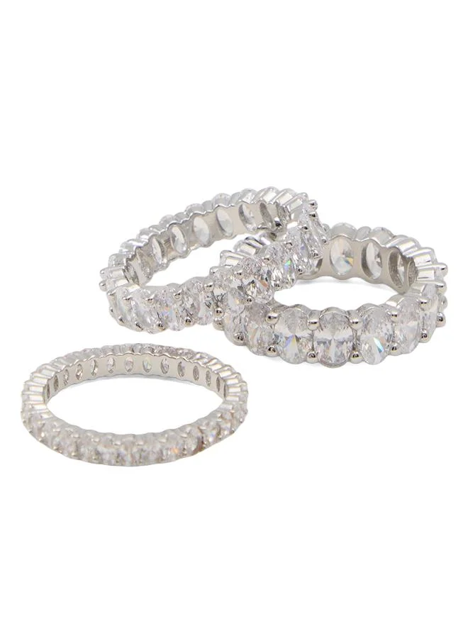Ovalstack Ladies Multi Color Ring