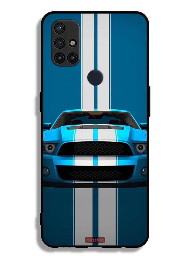 Tolwak غطاء حماية لهاتف OnePlus Nord N10 5G بتصميم فني تجريدي للسيارة - Image 2
