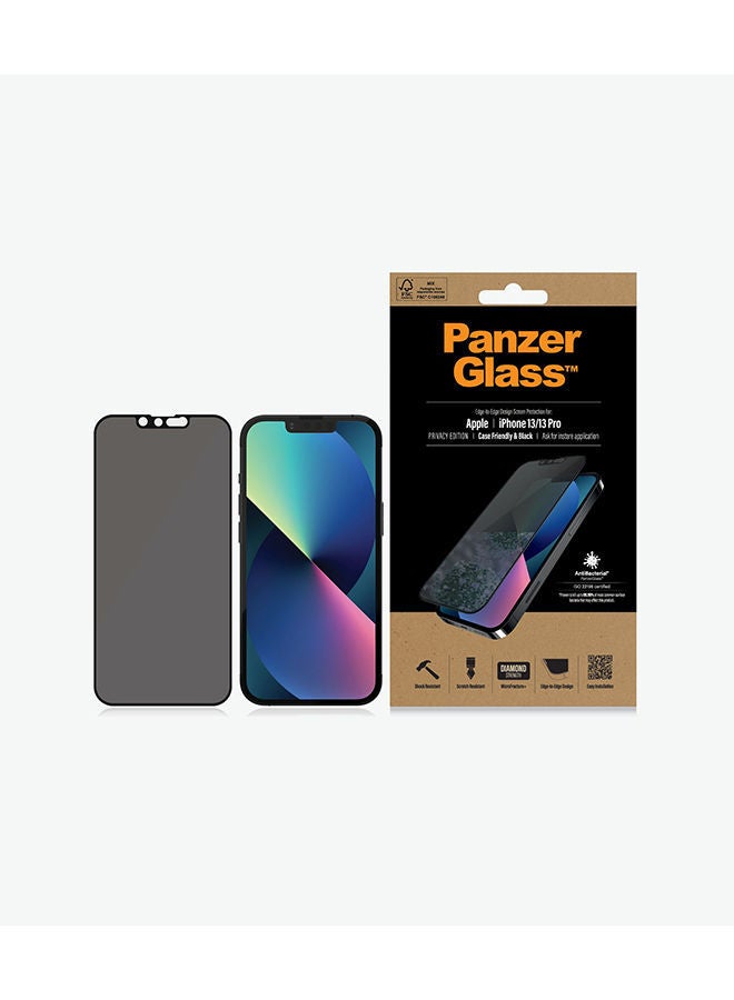 NIBEMINENT Edge-to-Edge Frame with Anti-Microbial Screen Protector for iPhone 13/13 Pro Clear - Image 3
