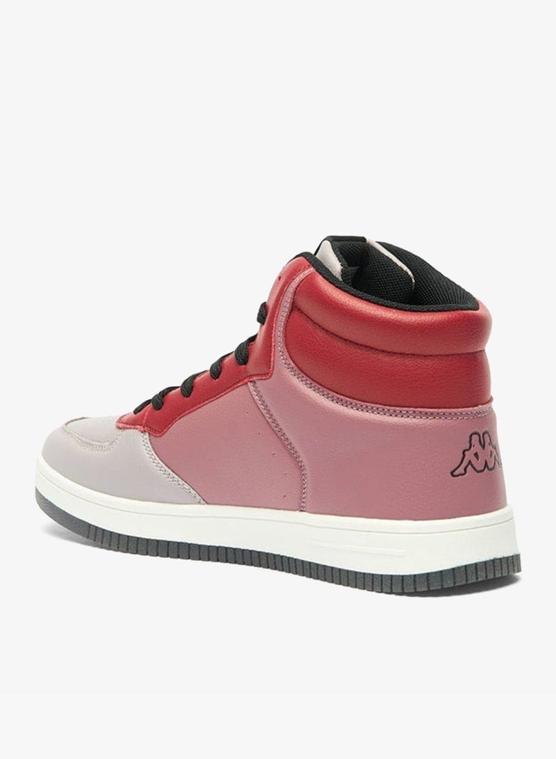 Kappa Women's Panelled High Top Sneakers with Lace-Up Closure - Image 2