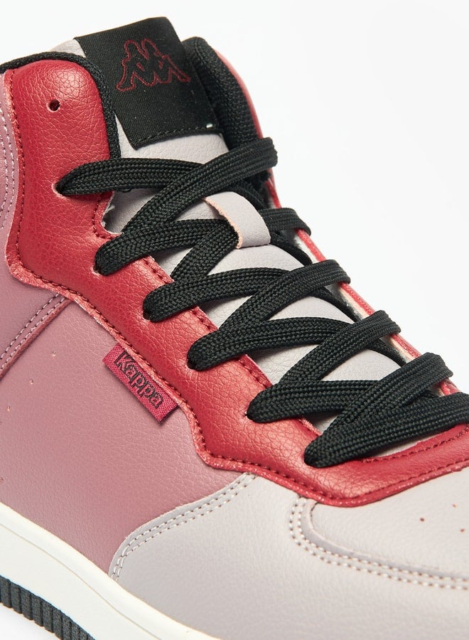 Kappa Women's Panelled High Top Sneakers with Lace-Up Closure  - Image 5