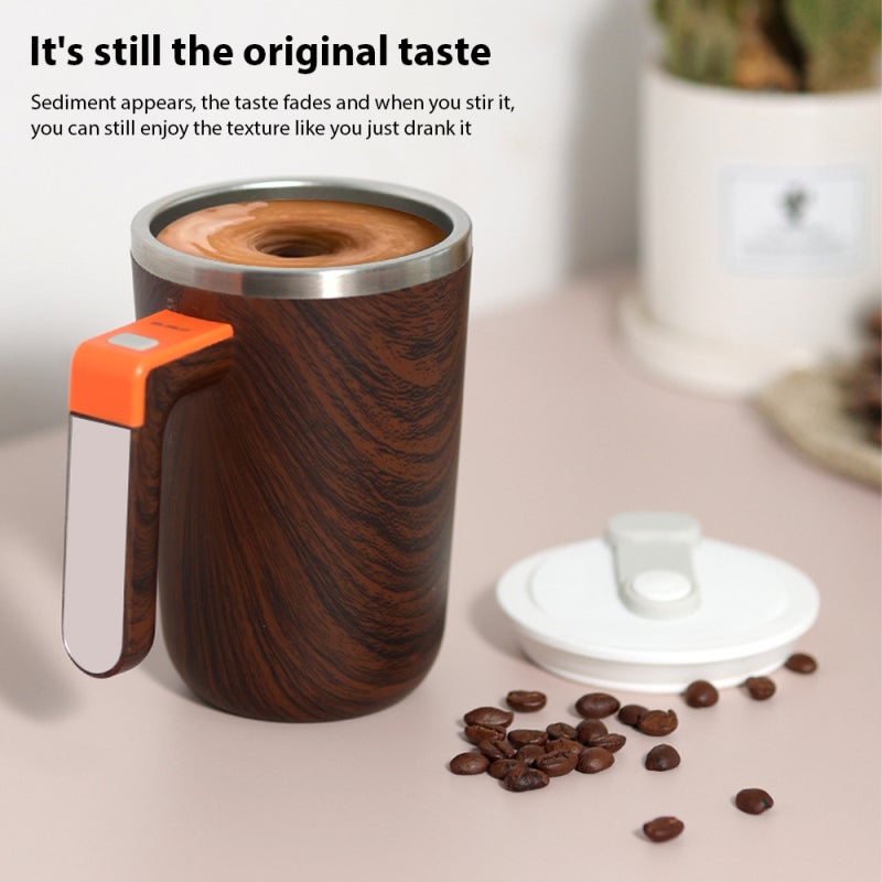 Self Stirring Coffee Mug: White UT-52 Constant Temperature Heating - One-Button Stirring Self Stirring Cup for Home Office Dormitory Use - Image 3