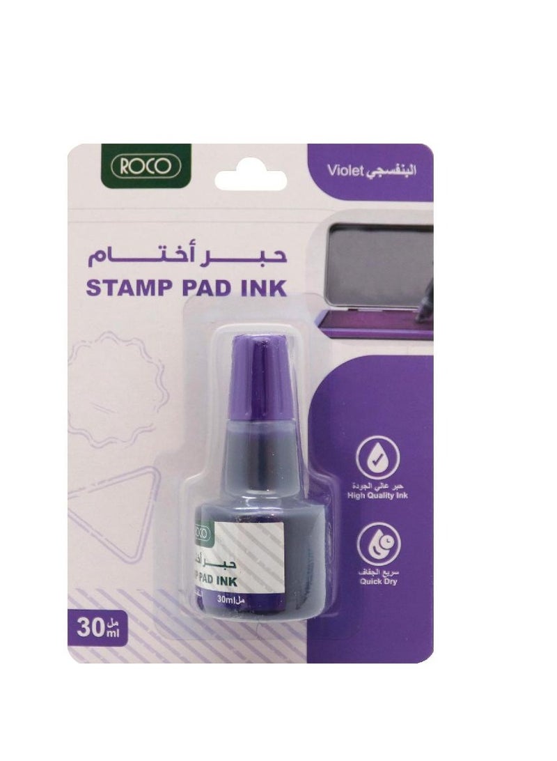 ROCO Stamp Pad Ink Refill Violet30.00 ml - Image 2