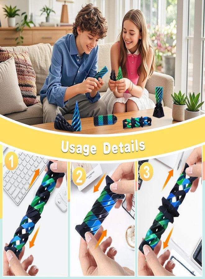comwish Spiral Cone Fidget Toy & Little Ouchies, 3D Printed Fidget Toys for Stress Relief Focus Tool, Impossible Cone Pyramid Passthrough Fidget Toy for Valentine’s Day Gifts for Kids and Adults. - Image 4