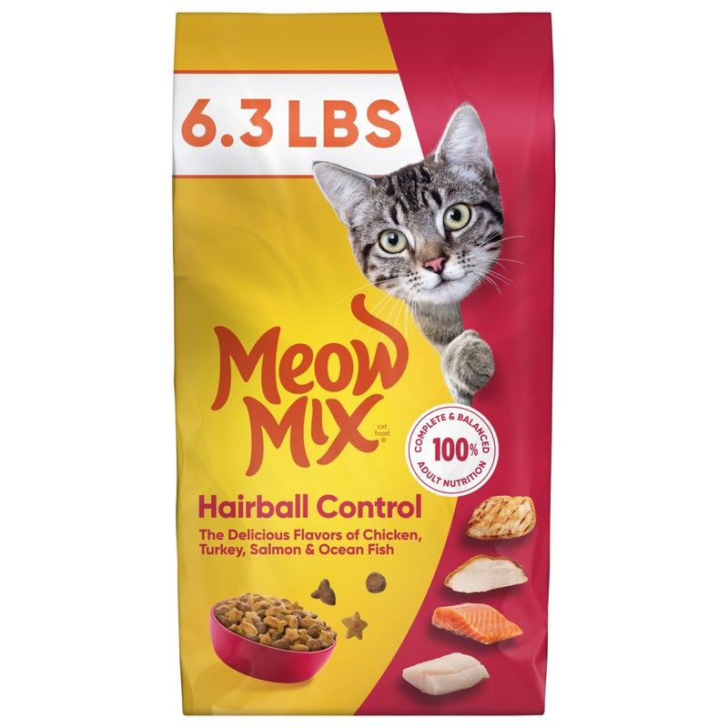 Meow Mix Hairball Control Dry Cat Food 63 Pound Bag - Image 3