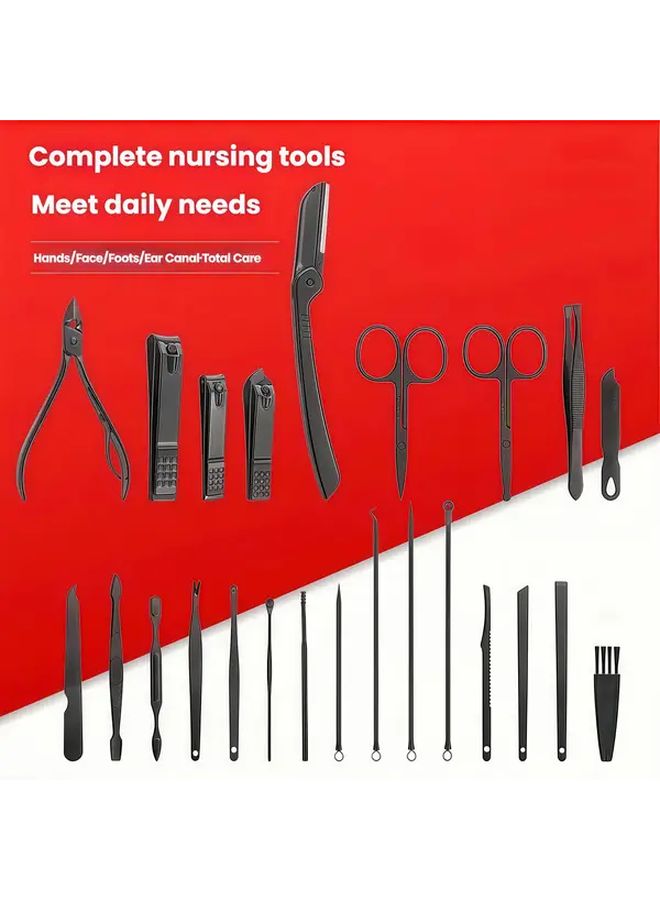 Stainless Steel Straw Mat Nail Clippers Set 7 in 1 24 - Image 5
