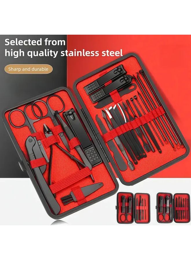 Stainless Steel Straw Mat Nail Clippers Set 7 in 1 24 - Image 1
