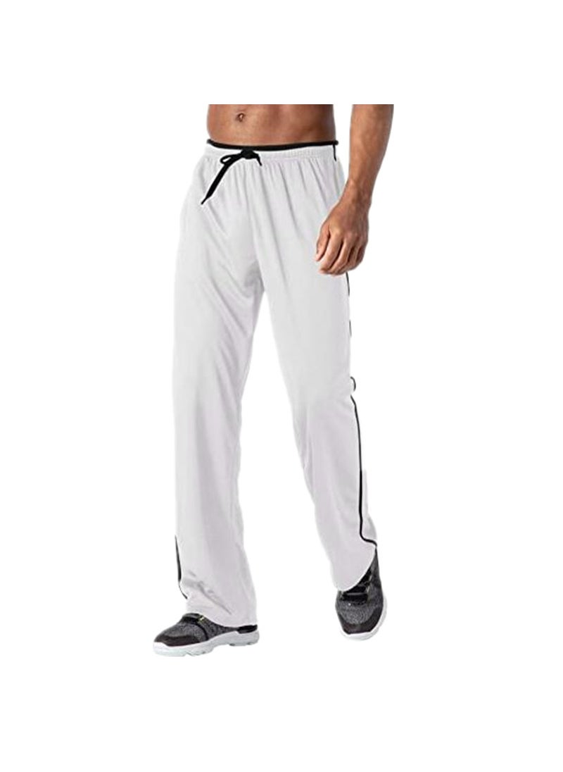 Generic - Mens Casual Joggers Zip Pockets Breathable Mesh Red - Image 1