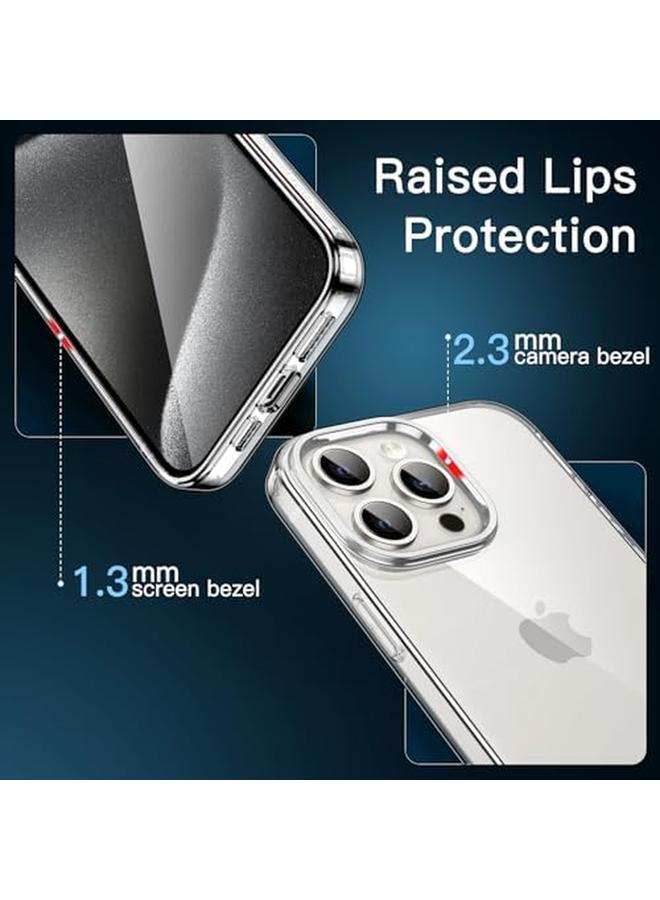 Jetech Case For Iphone 15 Pro Max 6.7 Inch Soft Tpu Transparent Slim Protective Phone Cover With Shock Absorption Support Wireless Charging Clear - Image 4