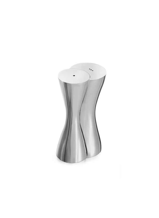 Nambe 6283 Hug Salt & Pepper Shakers Salt Pepper, Silver - Image 3