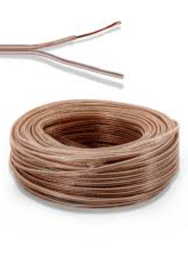 KNP Giffex Transparent Speaker Cable is a high-quality audio cable designed to deliver exceptional sound clarity and performance. - Image 1