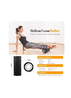 SportQ SportQ Foam Roller, Fitness Foam Roller, Deep Muscle Massage Roller Lightweight Muscle Roller for Yoga Pilates Muscle Relaxation, Balance Exercises, Physical Therapy Pain Relief  - Image 5