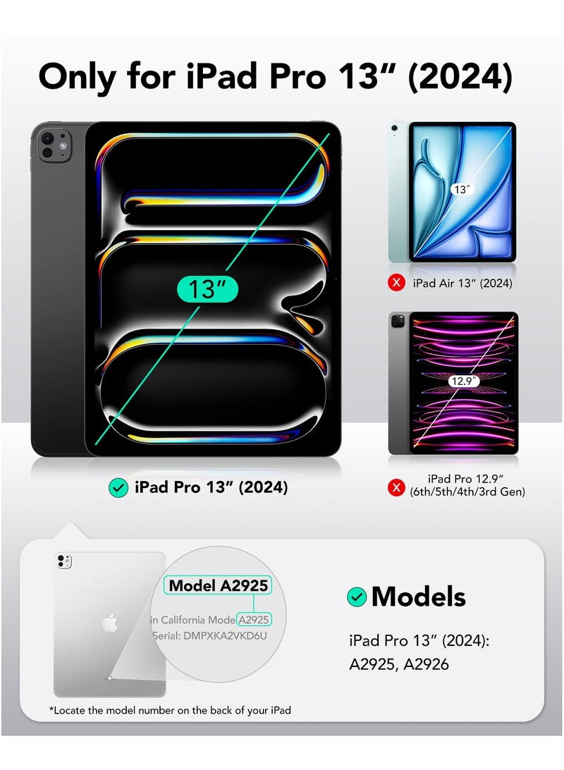 erorex iPad Pro 13 Inch M4 Paper-Feel Magnetic Screen Protector 2024, Write and Draw Like on Paper, Detachable and Reusable, Compatible with Tempered Film, Matte Finish - Image 2