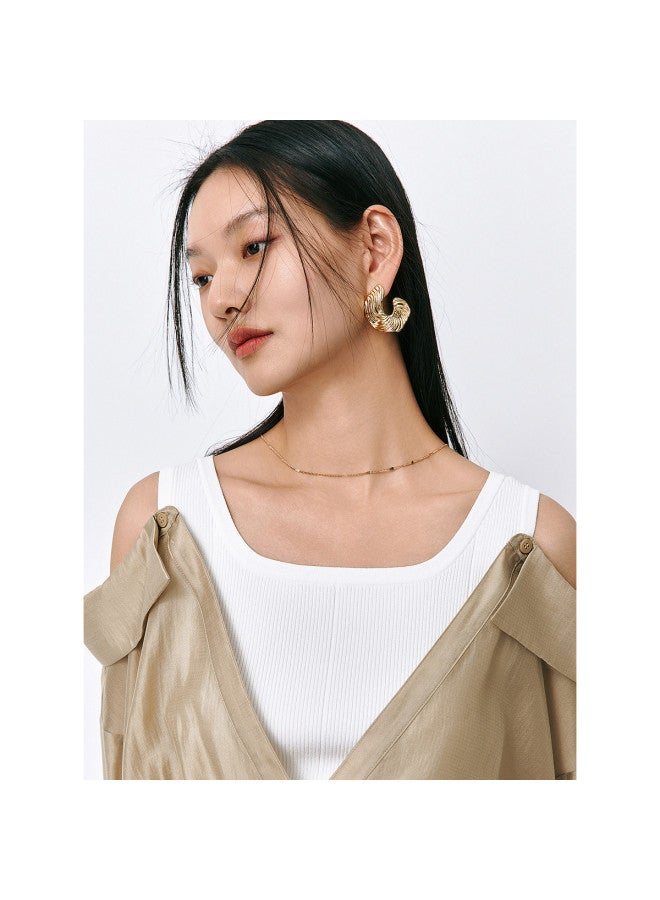 Waxbird Summer Temperament Chiffon Shirt Dropped Shoulder Sleeve Women's Shirt - Image 5