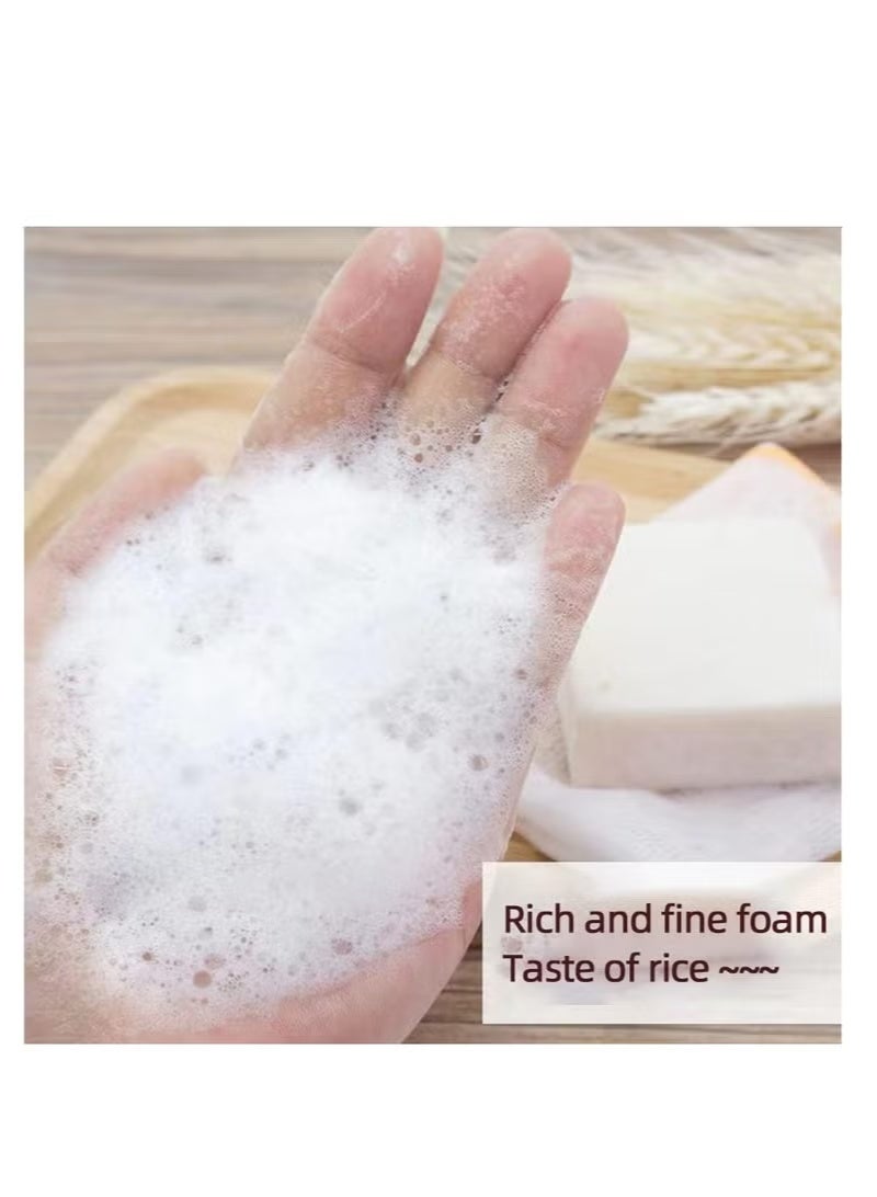 JAM Thai Rice Soap 65g Original Thai Handmade Soap Rice Milk Soap Whitening Soap Goat Milk Soap Handmade Soap - Image 3