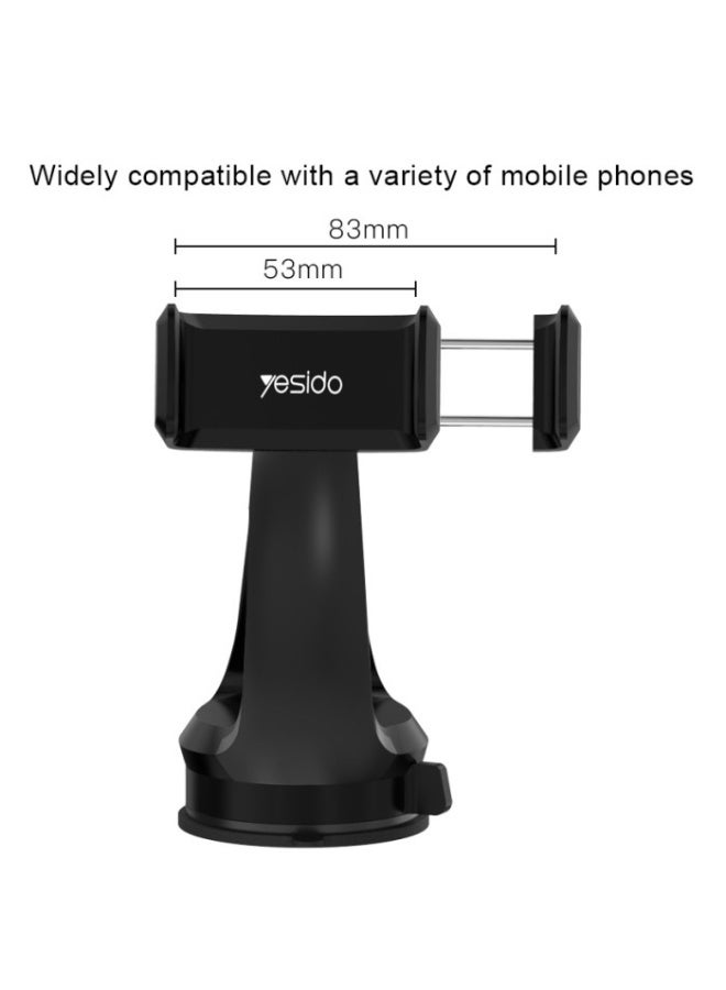 Yesido C1 Universal Spring Clip 360 Angle Rotation Mobile Phone Car Holder Suction Cup Car Phone Holder - Image 3