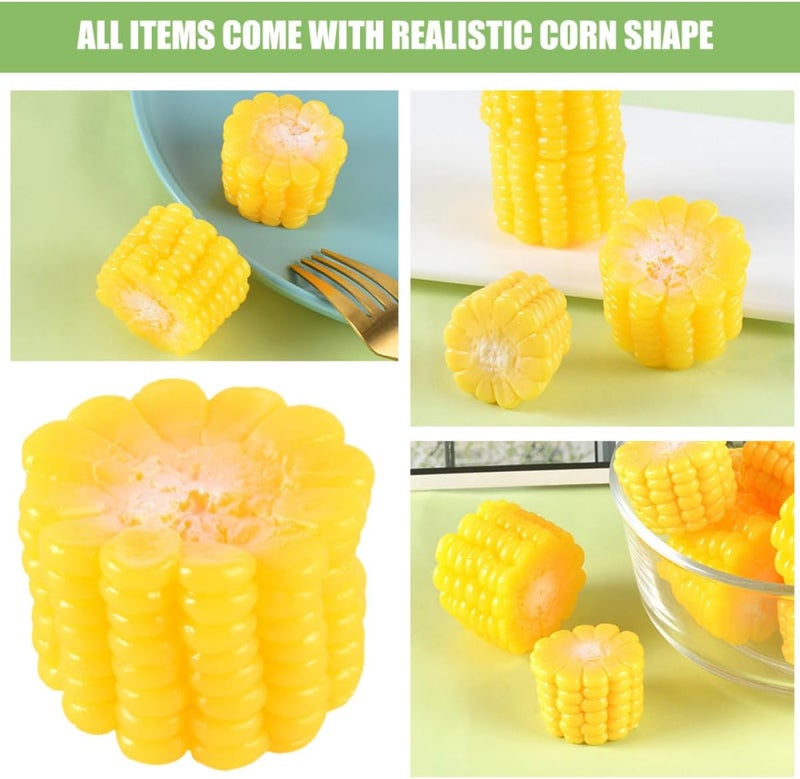 PRETYZOOM 3Pcs Realistic Artificial Corn Models Simulation Vegetables for Kitchen Decor Photography Props Lifelike Fake Corn Decorations for Home Restaurant Office Display - Image 5