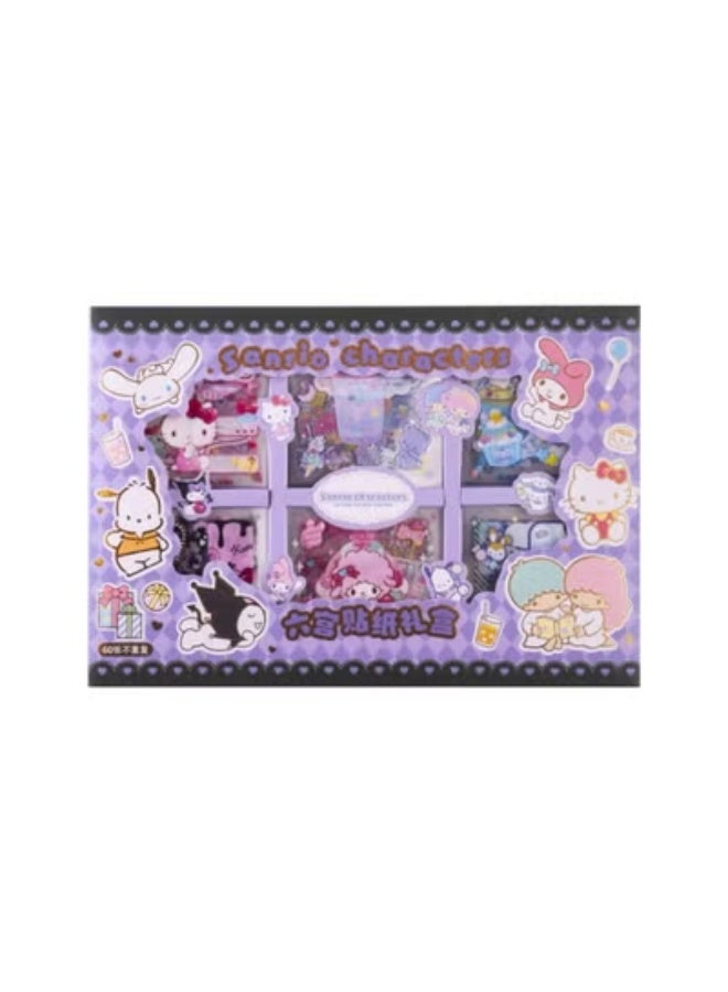 kuromi 60 Sheets Kuromi Stickers Set Gifts Cartoon Stickers, Vinyl Waterproof Stickers for Laptop, Bumper, Water Bottles, Computer, Phone, Car Stickers and Decals (kulomi Sticker) - Image 1