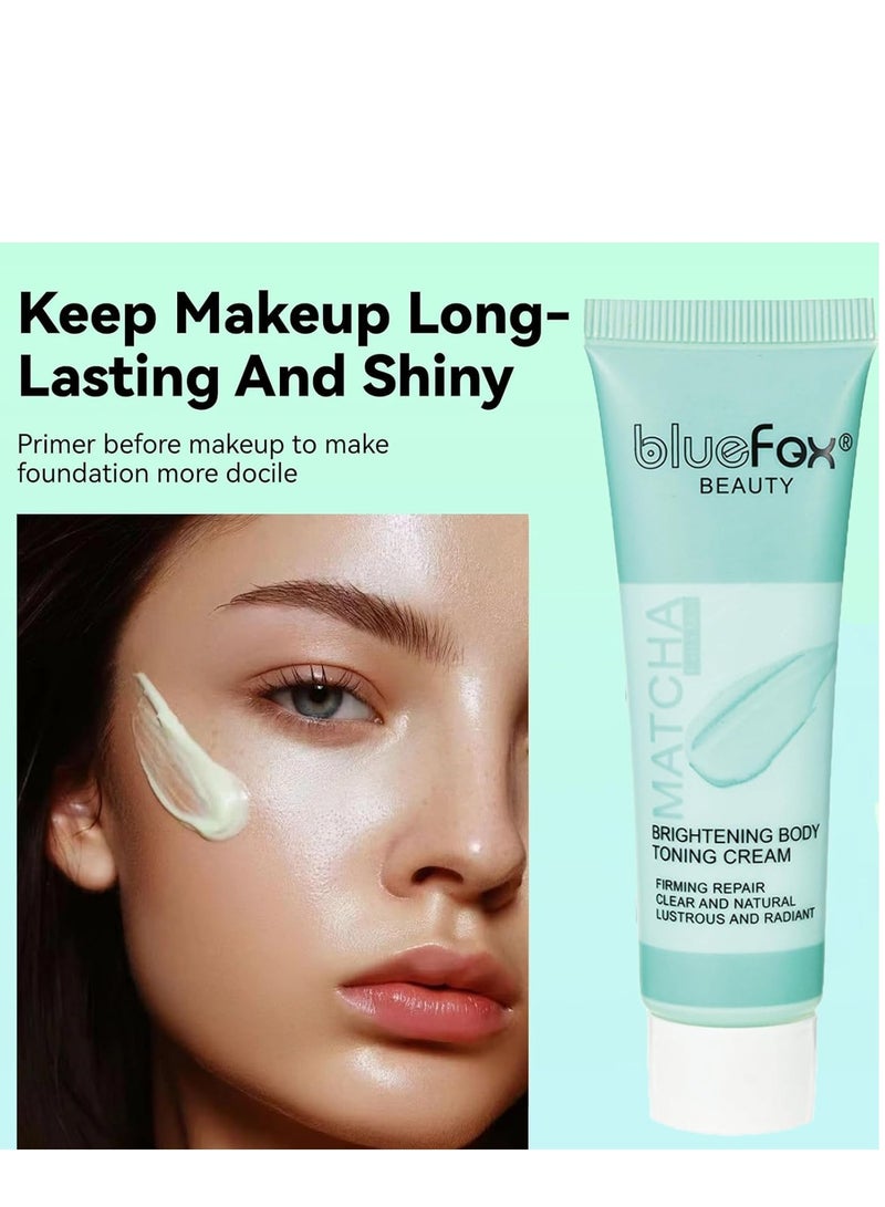 BLUE FOX Primer Makeup,Hydrating Face Primer,Makeup Primer for Face,Smoothing Skin Pore Filler Make up Primer Cream,Long Lasting Colour Corrector Primer Foundation Base,Green Gripping Face Primer - Image 2