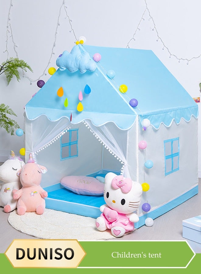 DUNISO خيمة أطفال كبيرة للداخل والخارج، خيام ألعاب محمولة، خيام قلاع للأميرات، بيوت لعب للأطفال، مع حقائب تخزين، مناسبة للأطفال من عمر 1 إلى 12 - Image 1