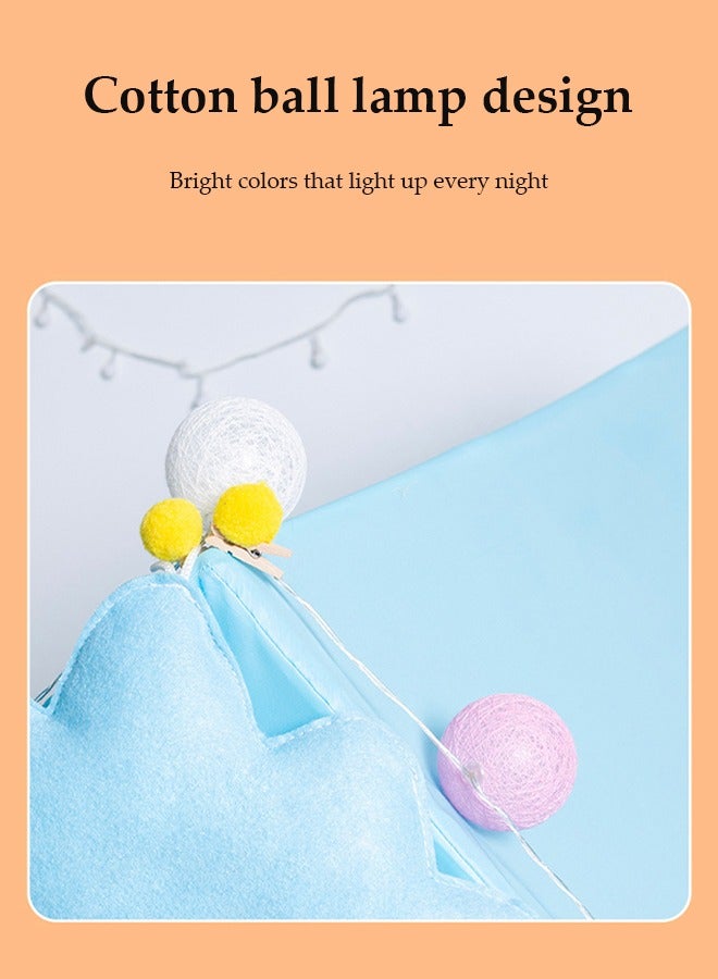 DUNISO خيمة أطفال كبيرة للداخل والخارج، خيام ألعاب محمولة، خيام قلاع للأميرات، بيوت لعب للأطفال، مع حقائب تخزين، مناسبة للأطفال من عمر 1 إلى 12 - Image 5