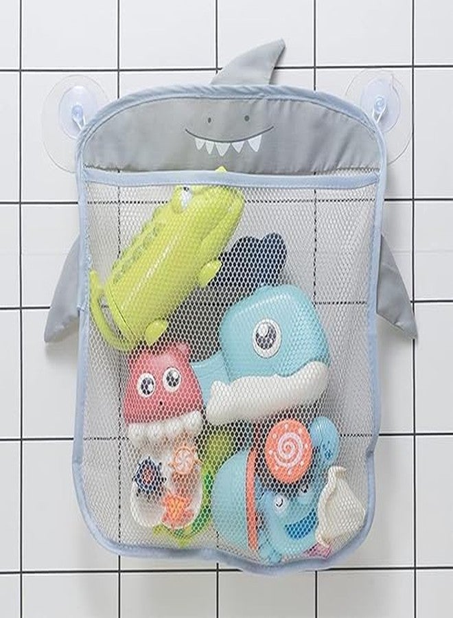 OMAZING KITCHEN Bath Toy Organizer for Toddlers – Mesh Storage Bag with Strong Suction Cups, Quick-Dry Design, & Extra Pockets for Easy Toy Cleanup [ MULTI COLOUR AND MULTI CARTOON PETURN ] - Image 3