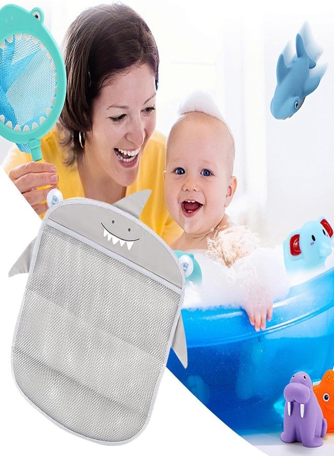 OMAZING KITCHEN Bath Toy Organizer for Toddlers – Mesh Storage Bag with Strong Suction Cups, Quick-Dry Design, & Extra Pockets for Easy Toy Cleanup [ MULTI COLOUR AND MULTI CARTOON PETURN ] - Image 4