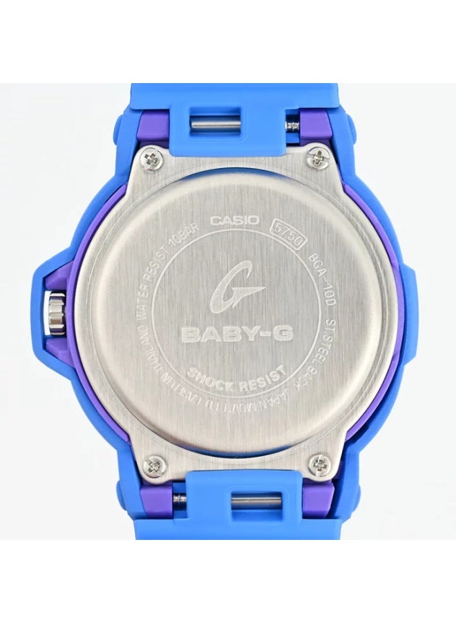 Casio Baby-G Analog Resin Blue Dial Quartz BGA-10D-2A2 - Image 2