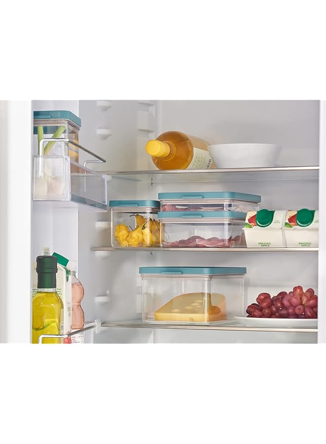 Mepal Ham Storage Box With 3 Layers   Fridge Storage Box With Lid   Cold Cuts   Container For Kitchen Organization   3 X 500 Ml   Black - Image 2