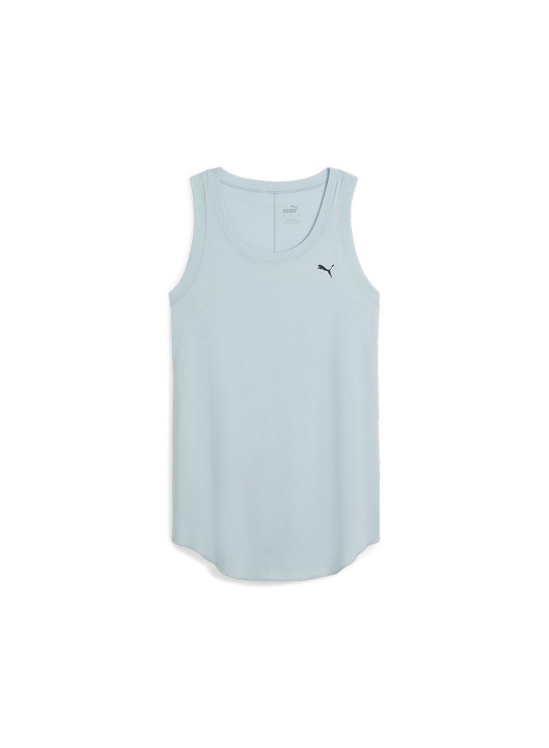 PUMA STUDIO FOUNDATION Womens Blue Training Tank Top - Image 1